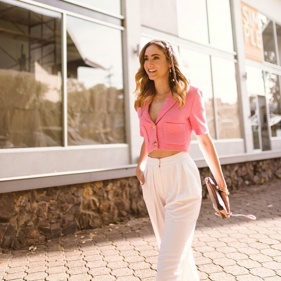 GORGEOUS ZARA NWT Gold Buttons Tweed Blazer - Picture 13 of 14